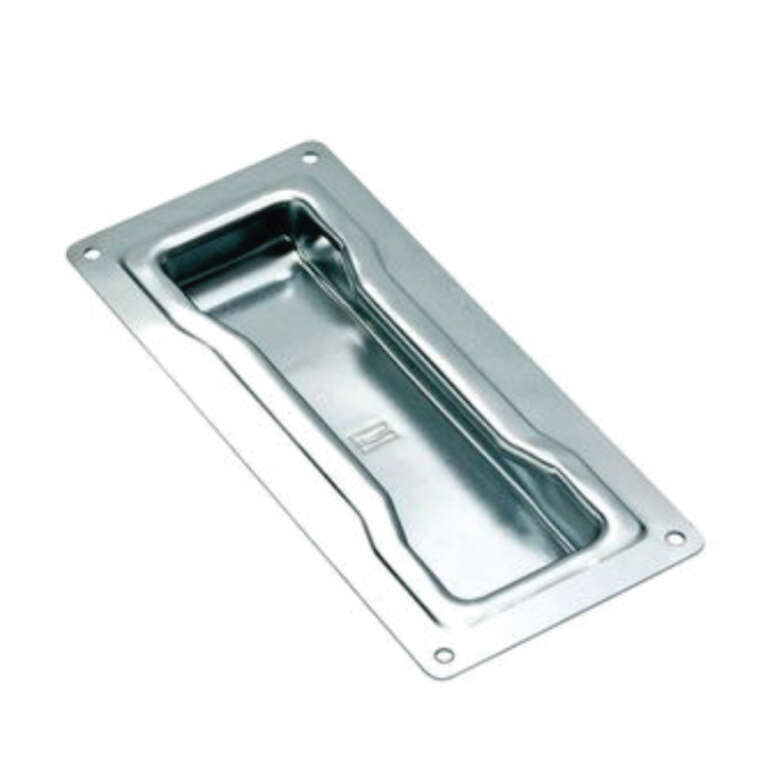LOORGVEL Poignée Encastrée En Nylon Blanc Pour Bateau - 2 Pièces, 6x6x1,5cm, Vis Incluses